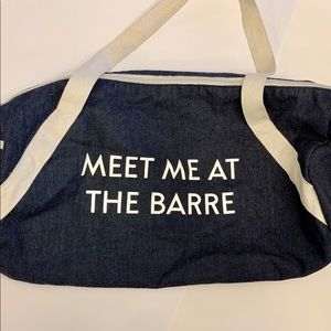 Meet Me At The Barre duffel bag